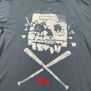 Office Space Shirt Mens Large Blue Lootwear PC Load Letter Graphic Movie Tee